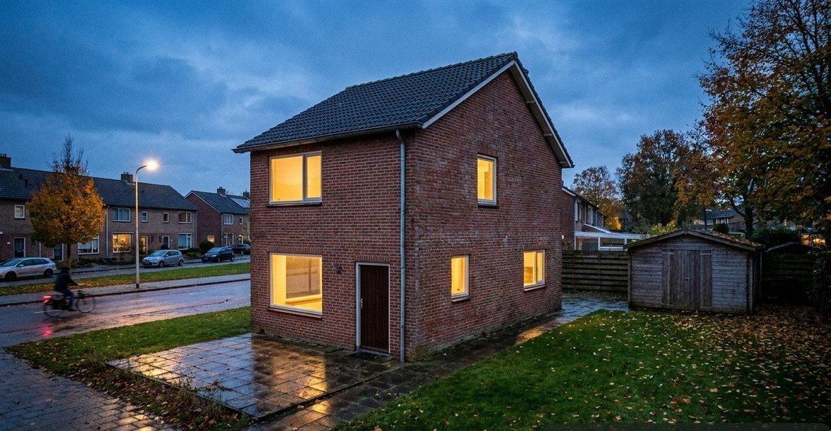 Rijtjeshuis: foto van het huis in zijn omgeving