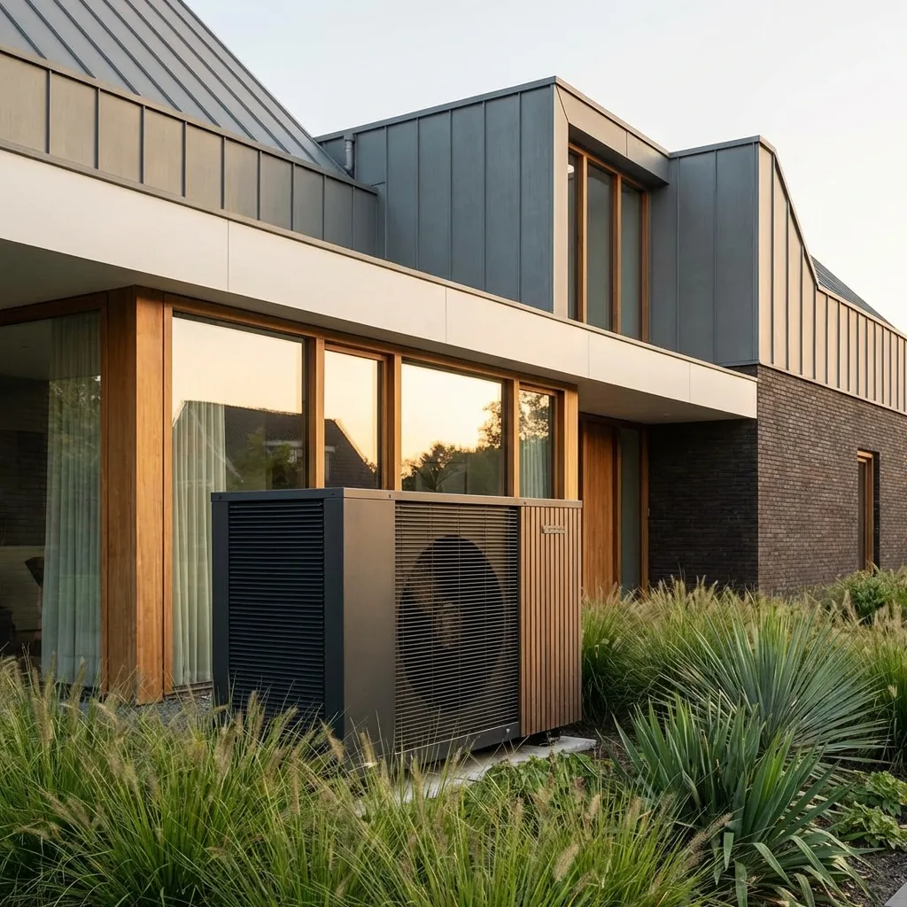 Moderne warmtepomp installatie